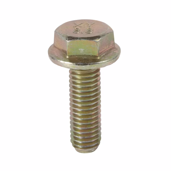Yellow/Color Zinc DIN 6921 Hex Flange Bolt Gr 4.8 M5