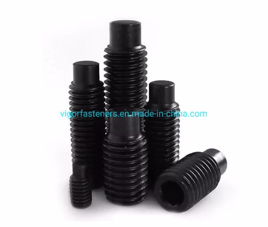 High Tensile Alloy Steel Hex Socket Set Screw DIN916/915/914/913 Grub Concave Screws for Electronic Industry