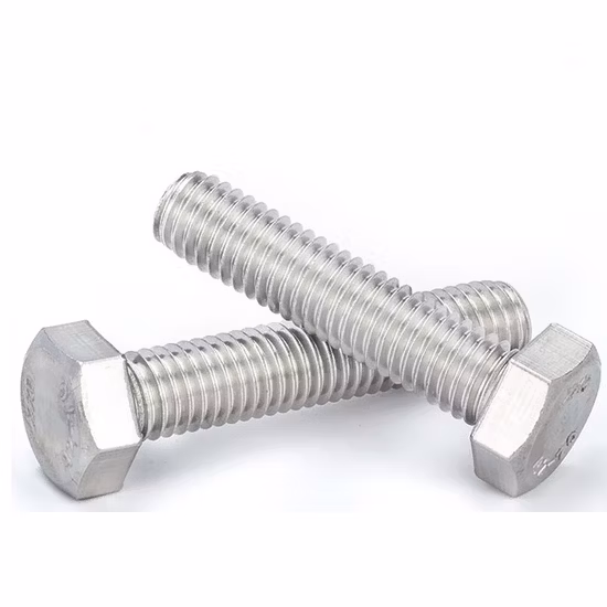 DIN933 931 Stainless Steel 304 316 A2-70 A4-80 Hex Head Bolt