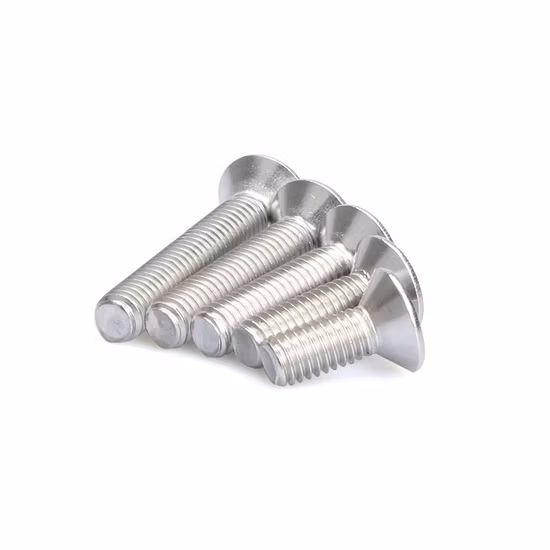 M2 M2.5 M3 M4 M5 M6 M8 DIN7991 Stainless Steel 304 or Black Grade 10.9 Hexagon Hex Socket Flat Head Countersunk Screw